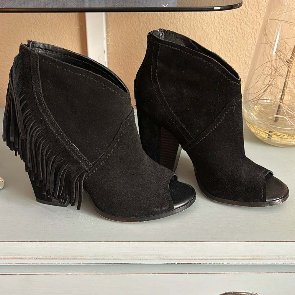 Fringe ladies booties